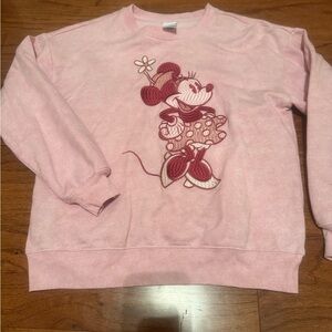 Disney Women's Pink Minnie Mouse Sweatshirt